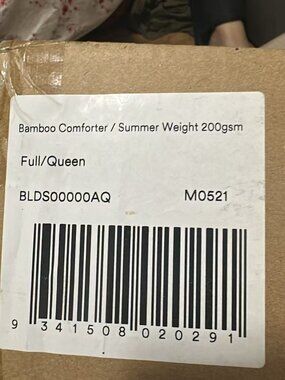 ettitude CleanBamboo Comforter Full Queen Summer 200gsm New in Box